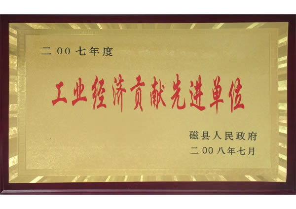 工業(yè)經(jīng)濟(jì)貢獻(xiàn)先進(jìn)單位